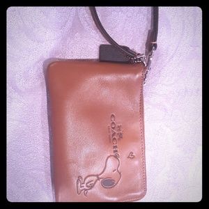 Coach peanuts wristlet